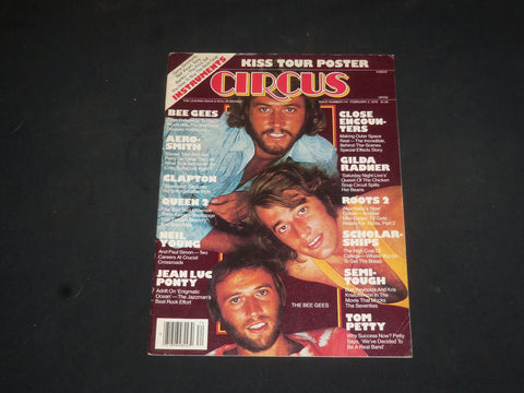 1978 FEBRUARY 2 CIRCUS MAGAZINE - THE BEE GEES COVER - PHOTOS - SP 7613