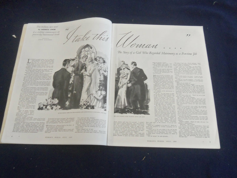 1937 JULY WOMAN'S WORLD MAGAZINE - NICE ILLUSTRATIONS, STORIES & ADS - ST 1240R