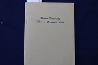 1924 BOSTON UNIVERSITY WOMEN GRADUATES' CLUB SOFTCOVER BOOKLET - K 947