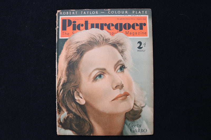 1939 AUGUST 5 PICTUREGOER MAGAZINE - GRETA GARBO COVER - E 25959