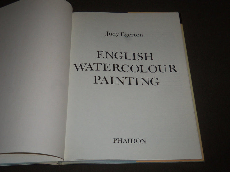 1979 ENGLISH WATERCOLOUR PAINTING BY JUDY EGERTON HARDCOVER BOOK - I 756