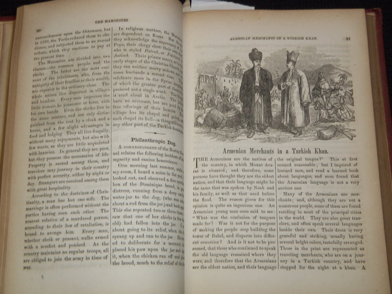 1852 MERRY'S MUSEUM AND PARLEY'S MAGAZINE BOUND VOLUME - GOODRICH - KD 7797