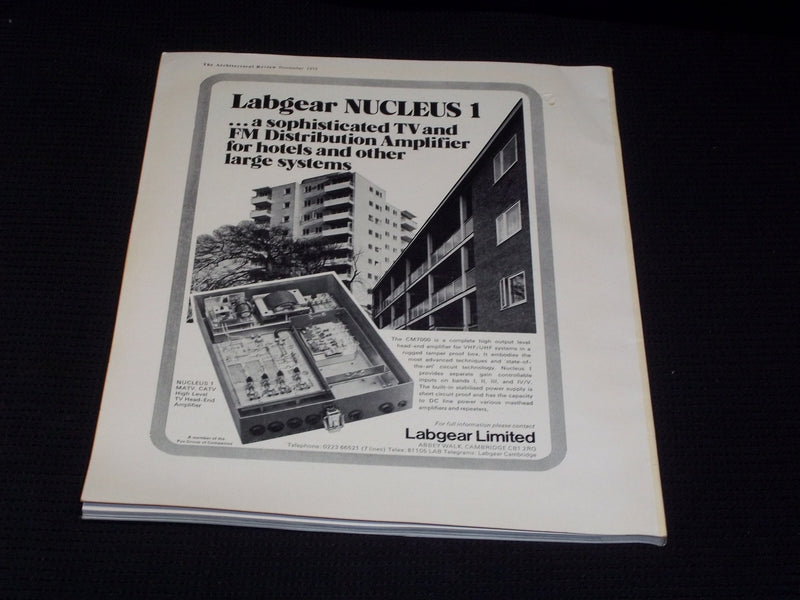 1975 NOVEMBER ARCHITECTURAL REVIEW MAGAZINE - OLD GEORGE INN BEDFORD - E 2928