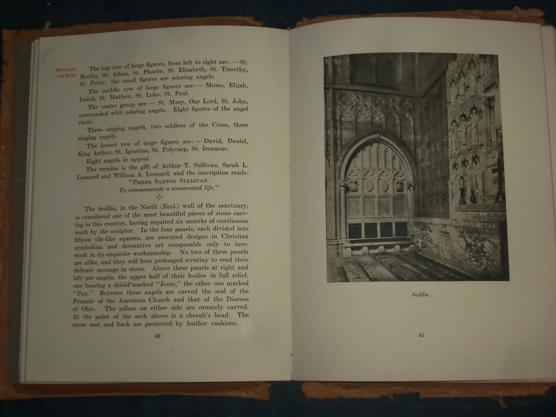 1912 TRINITY CATHEDRAL HISTORICAL GUIDE - CLEVELAND - J 4662