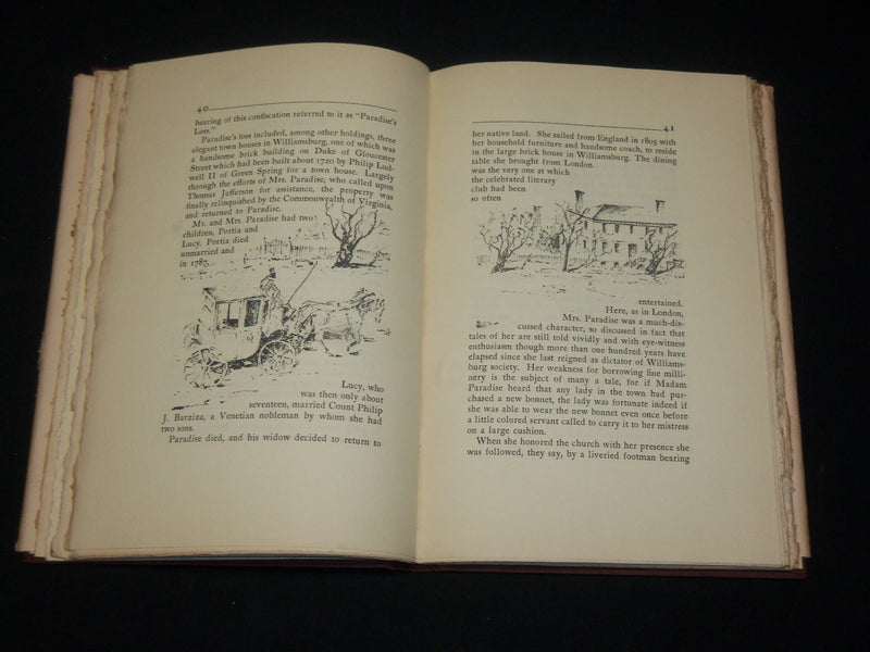 1950 A WILLIAMSBURG SCRAP BOOK ILLUSTRATED BY ORIN BULLOCK - KD 6561
