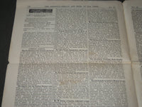1884 CHRISTIAN HERALD NEWSPAPER LOT OF 2 - R. S. DOBBS - KING & QUEEN - NP 2841