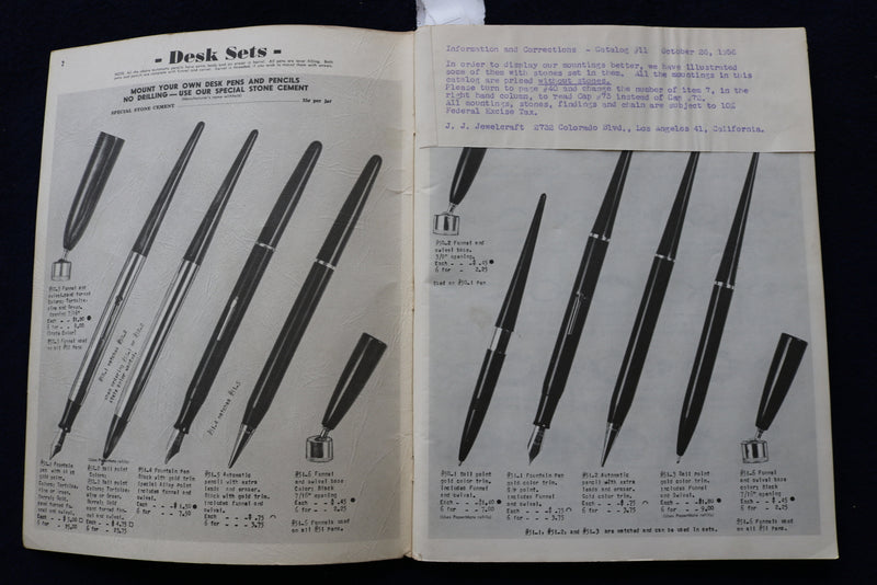 1957 J.J. JEWLCRAFT CATALOG - LAPIDARY EQUIPMENT & SUPPLIES - K 1463