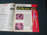 1958 JUNE THE NATIONAL POLICE GAZETTE MAGAZINE - JACKIE GLEASON - BARDOT- B 5686