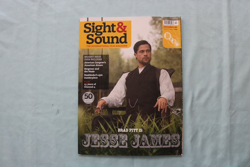 2007 DECEMBER SIGHT & SOUND MAGAZINE - BRAD PITT IS JESSE JAMES COVER - E 19454