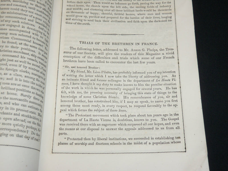 1855 FEBRUARY THE AMERICAN & FOREIGN CHRISTIAN UNION MAGAZINE - J 6067