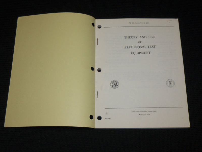 1951-1952 DEPARTMENT OF THE ARMY ELECTRONICS MANUALS LOT OF 4 - O 2434