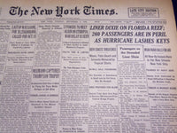 1935 SEPTEMBER 3 NEW YORK TIMES - LINER DIXIE ON FLORIDA REEF - NT 1974