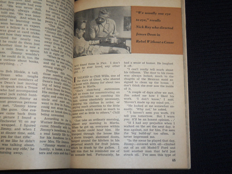 1956 SEPTEMBER COMPACT DIGEST MAGAZINE - SHIRLEY MACLAINE - JAMES DEAN- SP 4862F