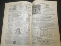 1861 AUGUST THE BUILDER ARCHITECT MAGAZINE - 5 ISSUES - ILLUSTRATIONS - ST 416M