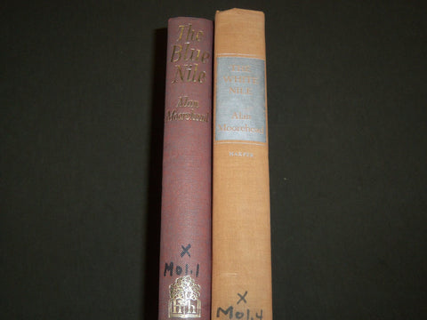 1960-1962 THE WHITE NILE & BLUE NILE BY ALAN MOOREHEAD BOOK LOT OF 2 - KD 2314