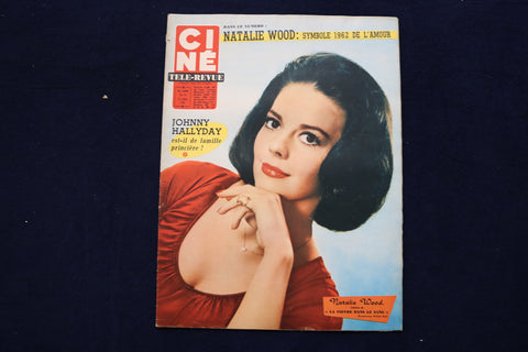 1962 APRIL 12 CINE TELE-REVUE MAGAZINE - NATALIE WOOD COVER - E 22036