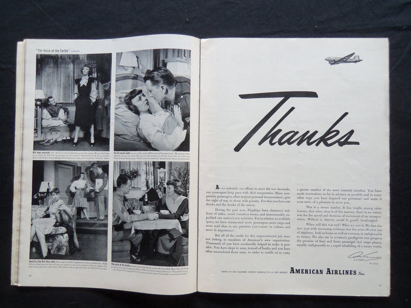 1943 DECEMBER 27 LIFE MAGAZINE - WOUNDED SOLDIER WITH NURSE - L 371