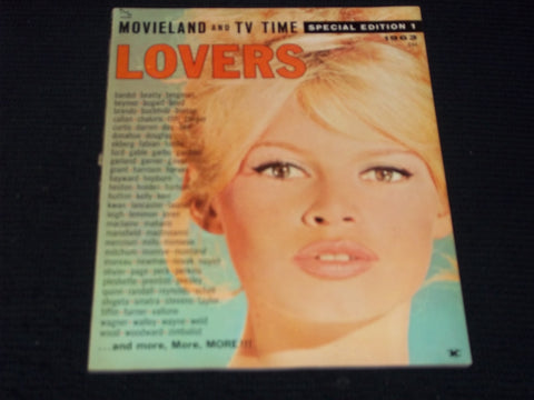 1963 MOVIELAND & TV TIME LOVERS MAGAZINE - BRIGITTE BARDOT COVER - E 15588
