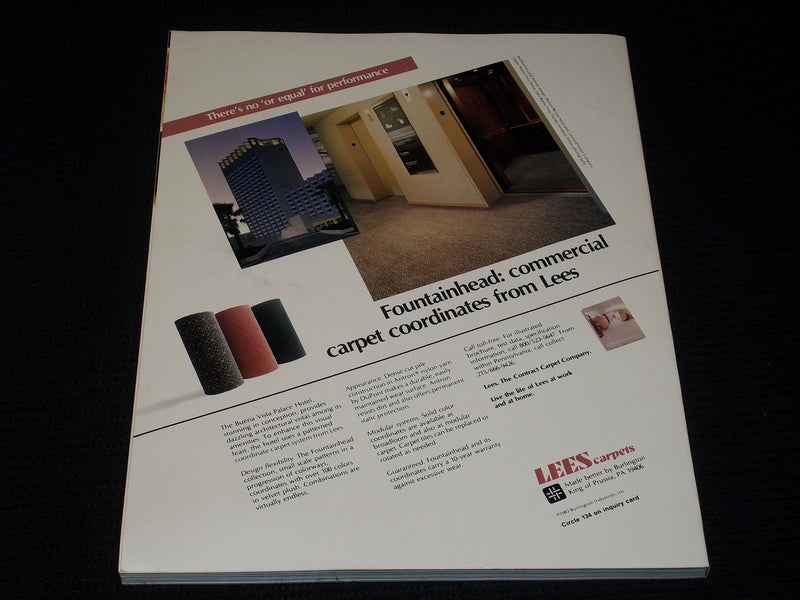 1983 SEPTEMBER I ARCHITECTURAL RECORD MAGAZINE - INTERIORS COVER - E 4016