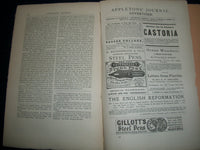 1879 APPLETON'S JOURNAL MAGAZINE LOT OF 9 DIFFERENT ISSUES - NICE ADS - WR 697