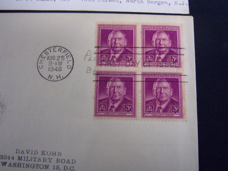 1945-1949 FIRST DAY COVERS LOT OF 3 - J 9267