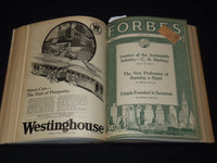 1924 APRIL 12-SEPTEMBER 15 FORBES MAGAZINE BOUND VOLUME - NICE ADS - R 10G