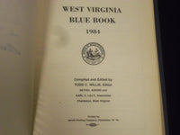 1984 WEST VIRGINIA BLUE BOOK BY TODD C. WILLIS VOLUME NO. 68 - PHOTOS - KD 3090