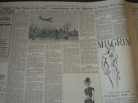 1945 APRIL 1 NEW YORK TIMES NEWSPAPER -ALLIES SWEEP IN REICH ROUT GROWS- NT 7285