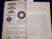 1884 THE ATLANTIC MONTHLY MAGAZINE LOT OF 6 ISSUES - PARKMAN - MITCHELL - WR 315