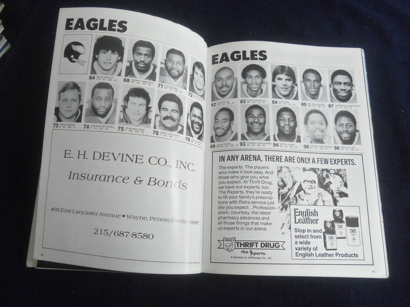 1983 DEC 11 GAMEDAY MAGAZINE - PHILADELPHIA EAGLES VS. N.O. SAINTS - SP 4834U