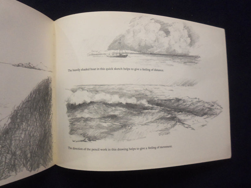 1995 SKETCHING WITH A PENCIL SOFTCOVER BOOK - JOHN HAMILTON INSCRIBED - J 8410