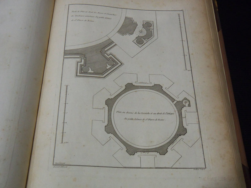 1763 DUMONT DETAILS D’ARCHITECTURE DE LA BASILIQUE ST. PIERRE VOLUME - Z 270
