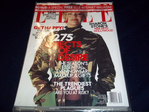 2000 DEC ELLE MAGAZINE - SEALED - SHARON STONE - II 7249