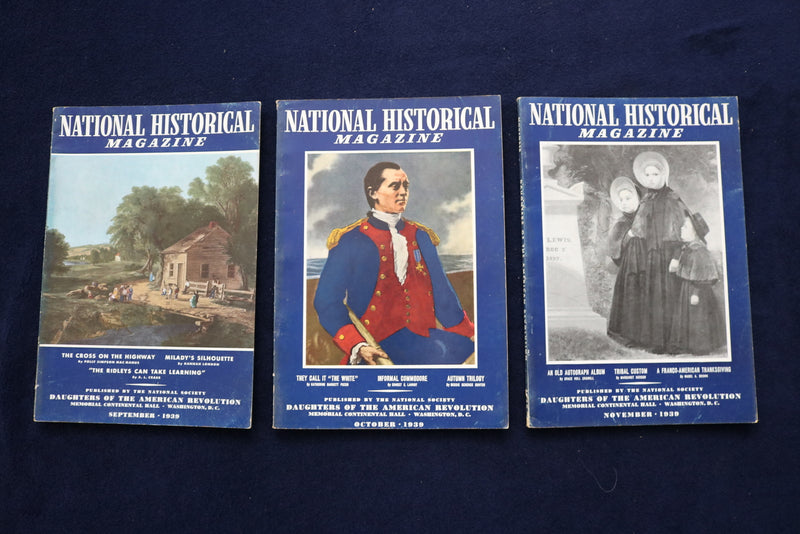 1938-40 DAUGHTERS OF AMERICAN REVOLUTION HISTORICAL MAGAZINE - LOT OF 15- O 3612