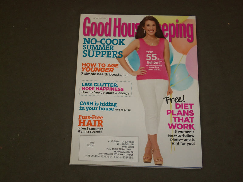 2012 AUGUST GOOD HOUSEKEEPING MAGAZINE - DIANA REGIMBAL COVER - B 3935