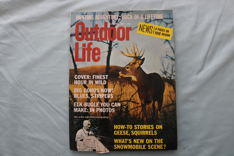 1973 OCTOBER OUTDOOR LIFE MAGAZINE - AN ILLUSTRATED DEER COVER - E 26688