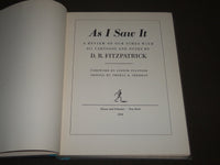 1953 AS I SAW IT BY D. R. FITZPATRICK HARDCOVER BOOK - KD 4691