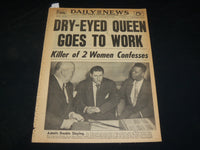 1952 FEBRUARY 8 NEW YORK DAILY NEWS - DRY-EYED QUEEN GOES TO WORK - NP 5403