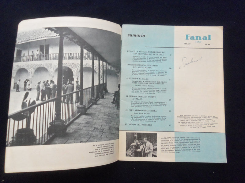 1960 FANAL MAGAZINE - SPANISH TEXT - VOLUMN XV, NUMBER 56 - NICE COVER - K 145