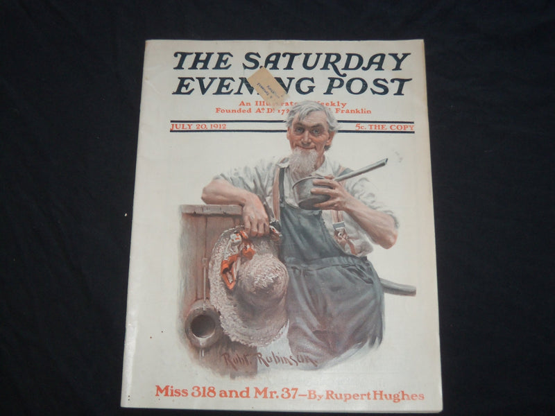 1912 JULY 20 THE SATURDAY EVENING POST MAGAZINE - ILLUSTRATED COVER - SP 629