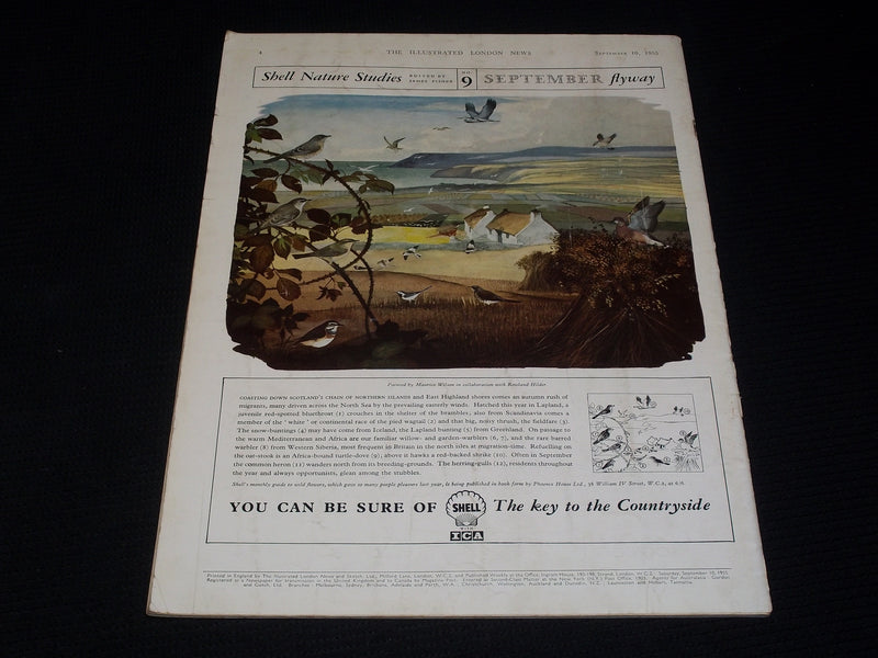 1955 SEPTEMBER 10 ILLUSTRATED LONDON NEWS MAGAZINE NICE COVERS & ADS - E 4249
