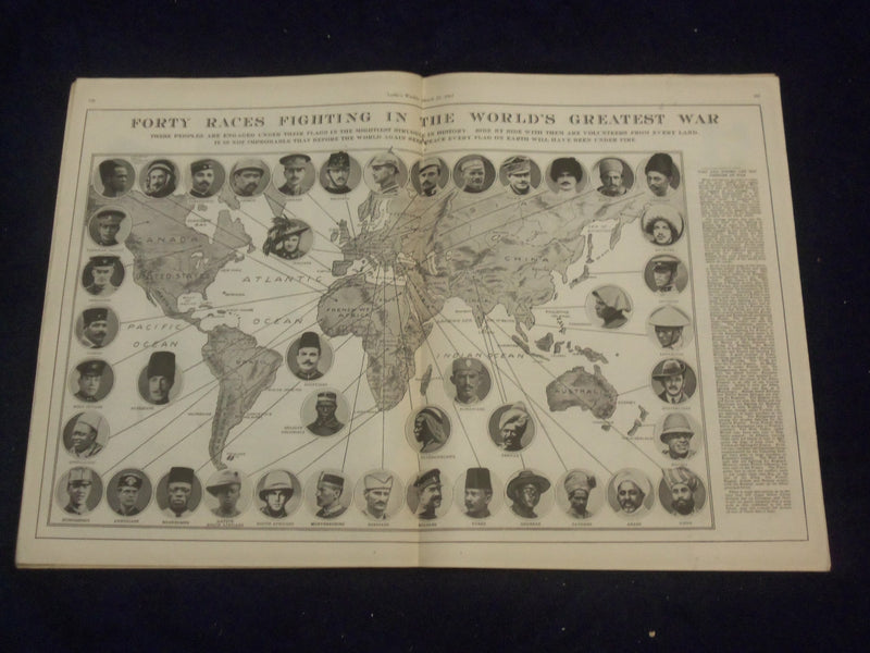 1917 MARCH 22 LESLIE'S WEEKLY MAGAZINE - THE AMERICAN WAY - ST 6135