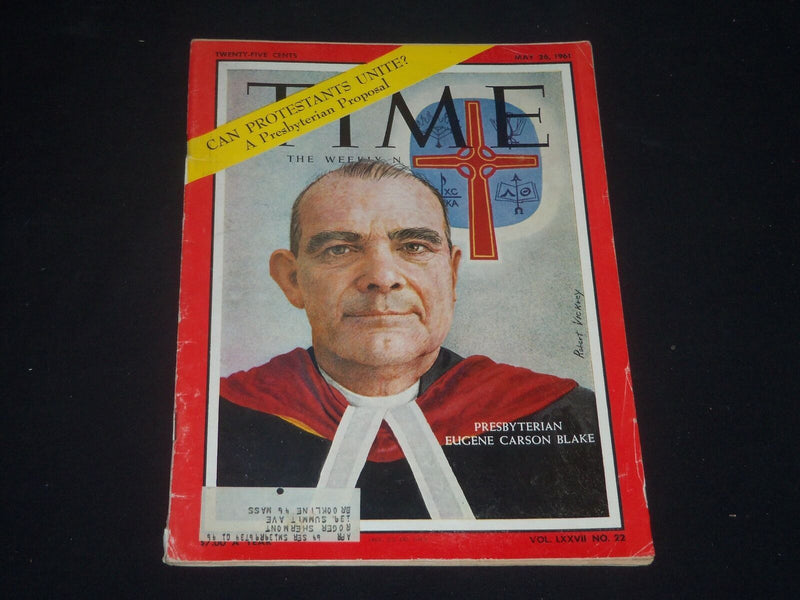 1961 MAY 26 TIME MAGAZINE - EUGENE CARSON BLAKE, PRESBYTERIAN- T 1798