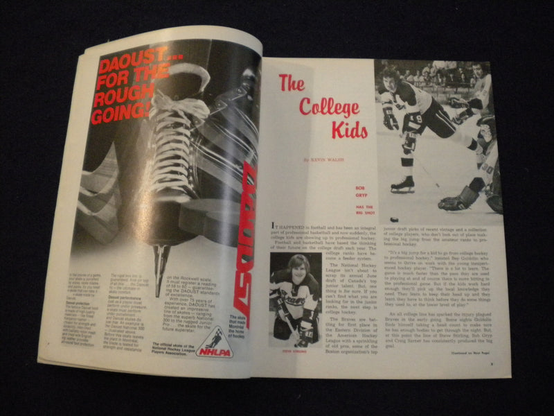 1972-1973 BOSTON BRAVES AHL HOCKEY PROGRAM - SP 3624I