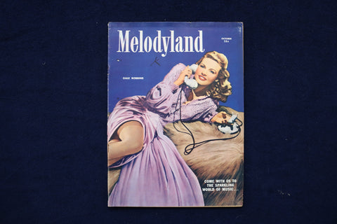 1951 OCTOBER MELODYLAND MAGAZINE - GALE ROBBINS COVER - E 19205
