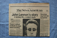 1980 DECEMBER 9 THE NEWS AMERICAN NEWSPAPER - JOHN LENNON VIOLENT DEATH- NP 9209
