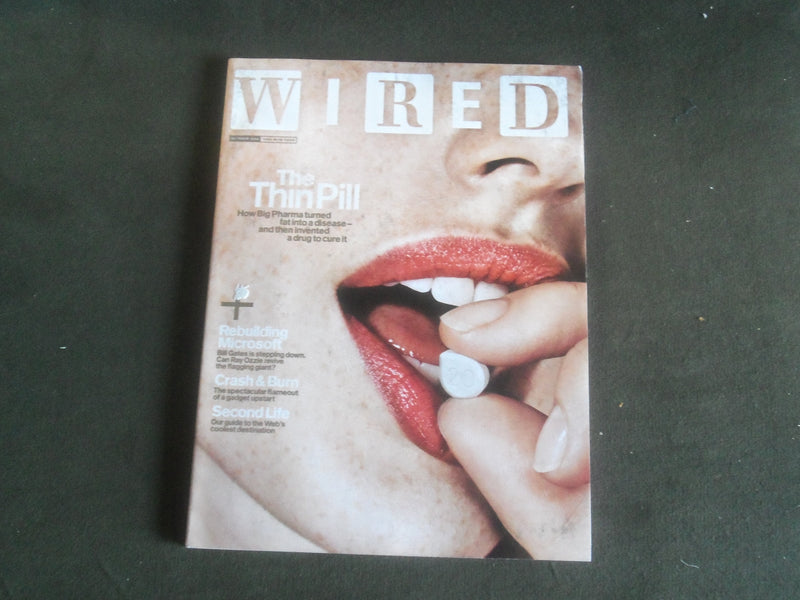 2006 OCTOBER WIRED MAGAZINE - THE THIN PILL COVER - B 5340A