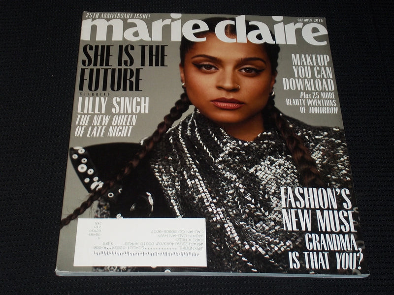 2019 OCTOBER MARIE CLAIRE MAGAZINE - LILLY SINGH FRONT COVER - E 2720