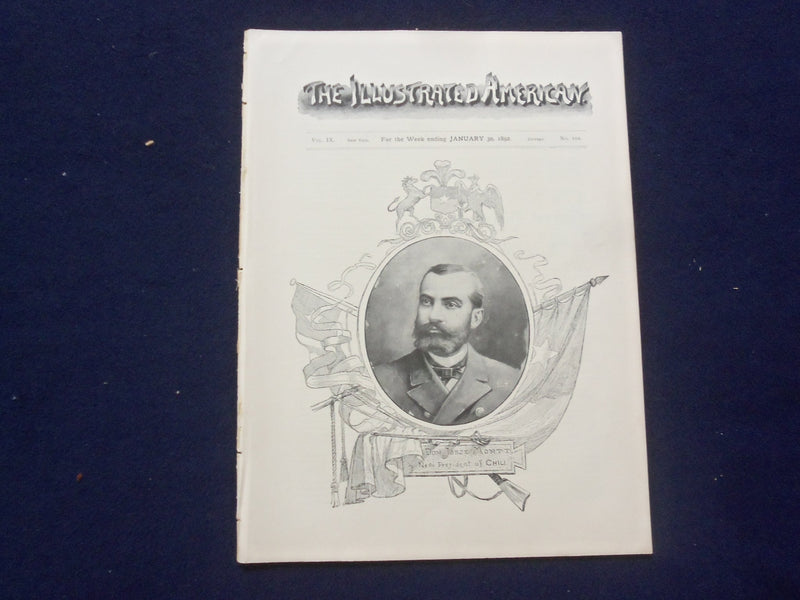 1892 JANUARY 30 THE ILLUSTRATED AMERICAN MAGAZINE - DON JORJE MONTT - J 9731