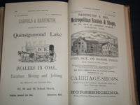 1890 WORCESTER DIRECTORY BY HENRY J. HOWLAND - MAP - KD 81X